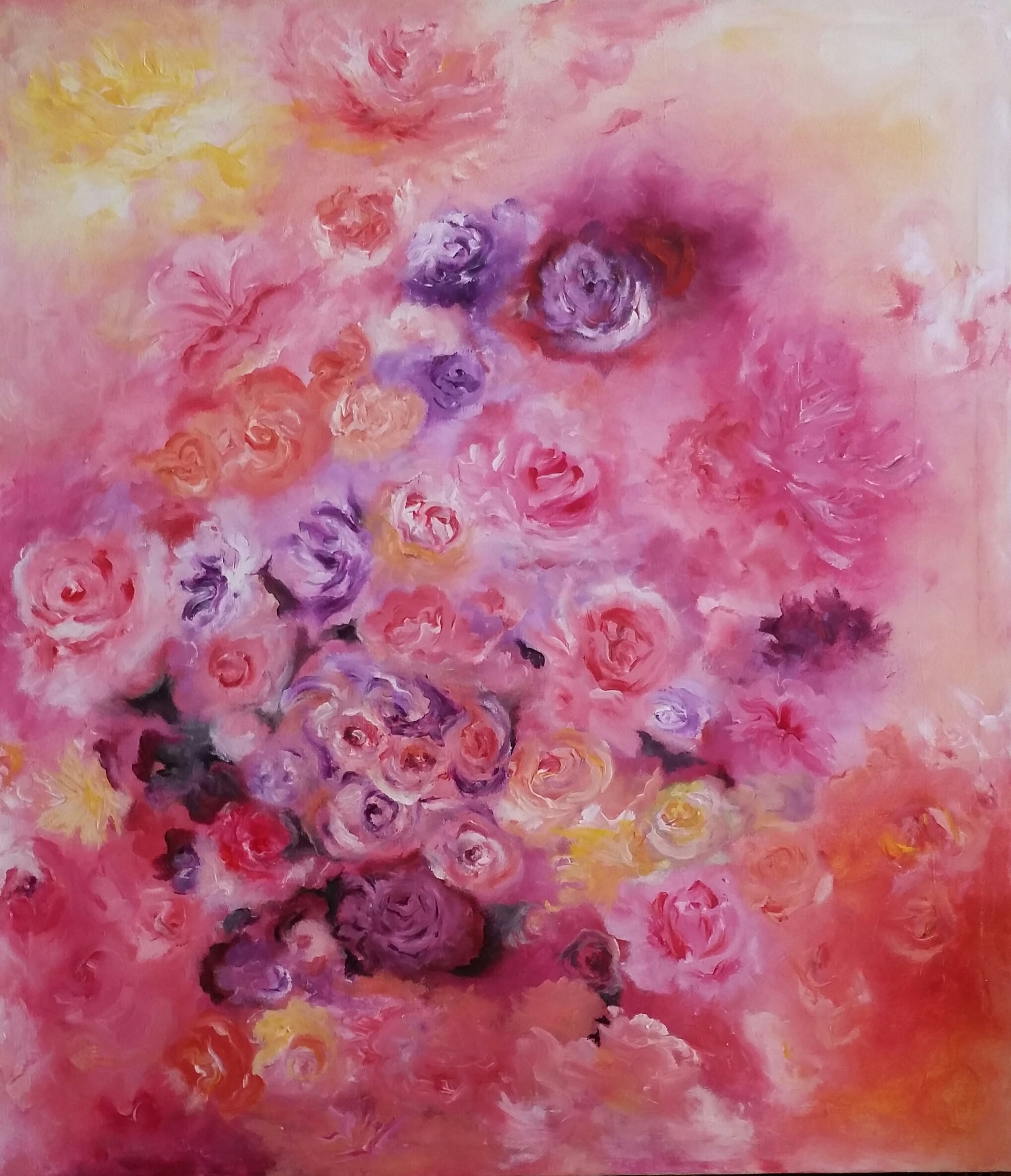 Reverie, acrylic on canvas, by Omima Aboelnasr