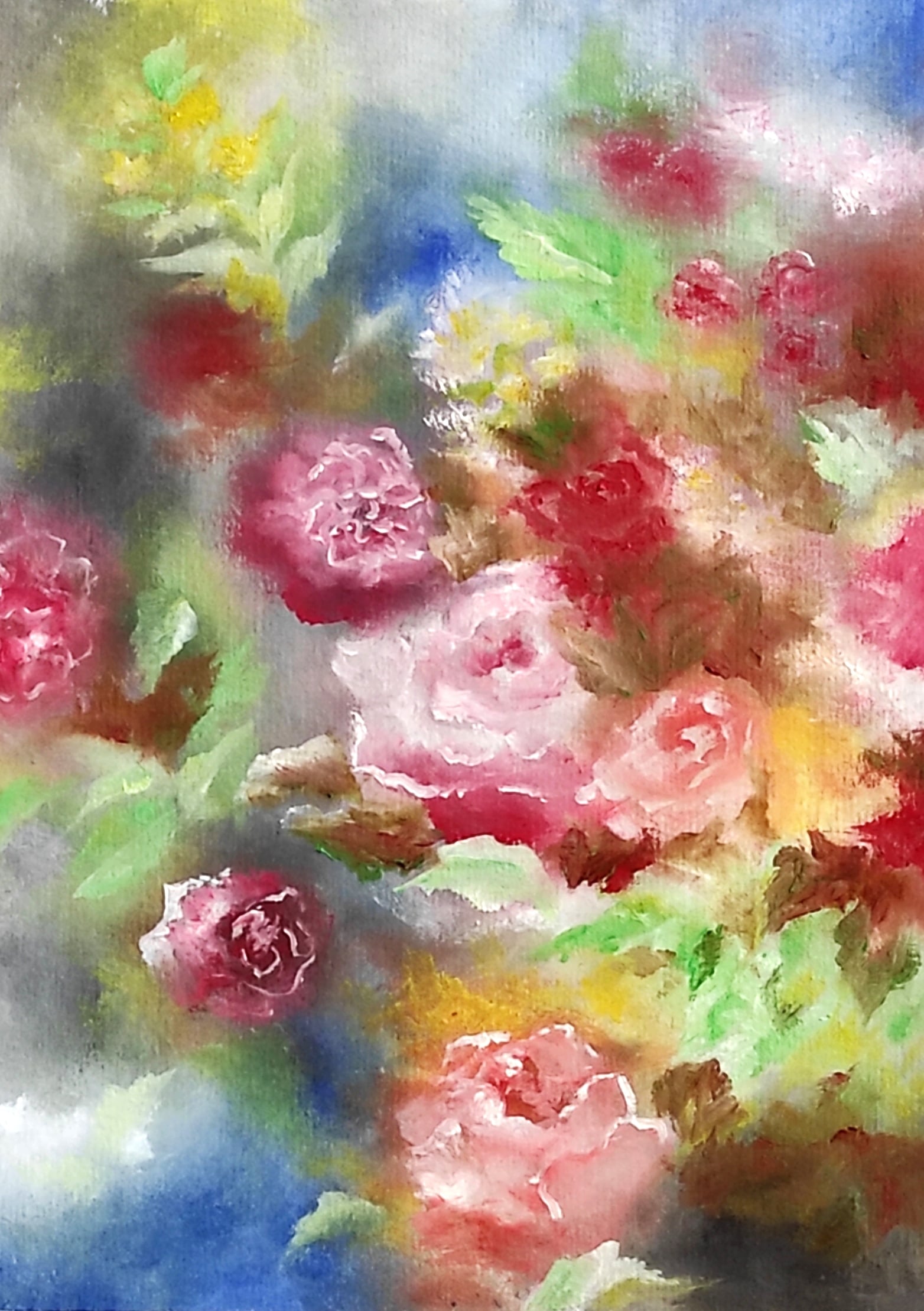 Soft Focus, pastel on paper, by Omima Aboelnasr